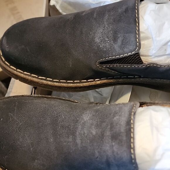 Born Black Slip-On Loafers with Stitched Sole - Picture 3 of 13